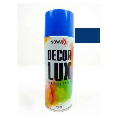 Акрилова фарба Nowax Decor Lux Синій 450 мл (NX48033) фото №1