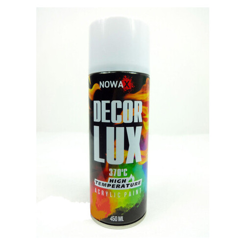 Акрилова фарба Nowax Decor Lux Білий 370 C 450 мл (NX48039) фото №1