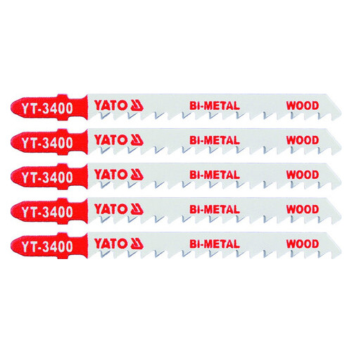 Полотно по дереву та сталі для електролобзика Yato Bi-Metal 6TPI 100мм 5шт (YT-3400) фото №1