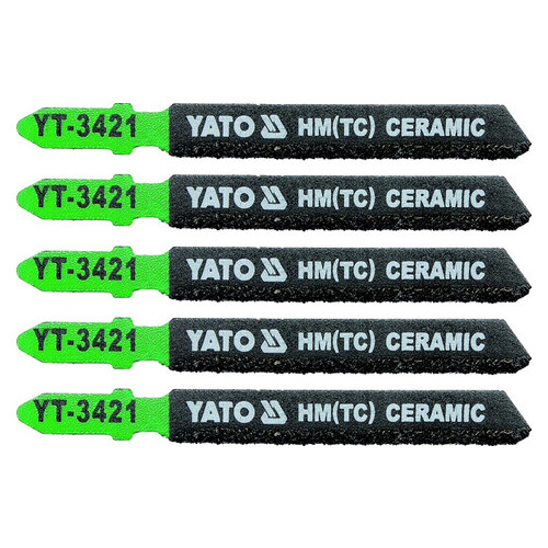 Полотно з кераміки для електролобзика Yato HM(TC) 75мм 5шт (YT-3421) фото №1