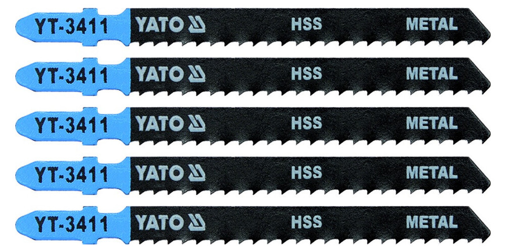 Полотно по металу для електролобзика Yato HSS 8TPI 100мм 5шт (YT-3411) фото №1