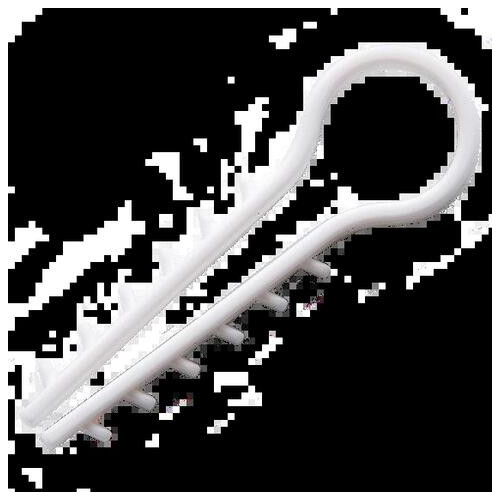 Дюбель-ялинка 10 мм під круглий білий кабель (пач. 100 шт.) APRO фото №2