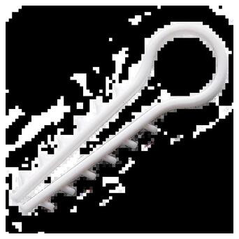 Дюбель-ялинка 10 мм під круглий білий кабель (пач. 100 шт.) APRO фото №6