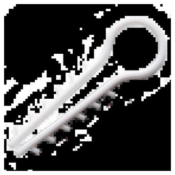 Дюбель-ялинка 10 мм під круглий білий кабель (пач. 100 шт.) APRO фото №1