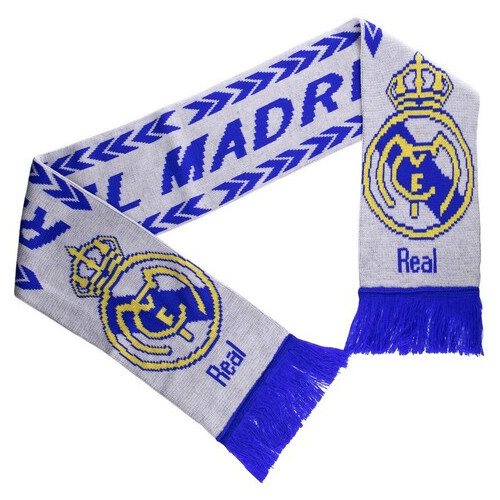 Шарф для вболівальника FDSO Real Madrid FC зимовий SP-Sport FB-6028 Біло-синій (57508534) фото №2