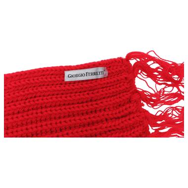 Жіночий теплий шарф Giorgio Ferretti червоний фото №3