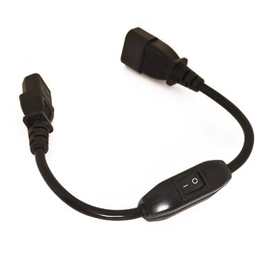 Мережевий шнур із вимикачем для мультиварок і хлібопічок C14-C13 Switch Cable 10A фото №1