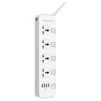 Фильтр питания ProLogix Premium (PR-SC4408W) 4 розетки, 4 USB, 2 м, белый фото №4