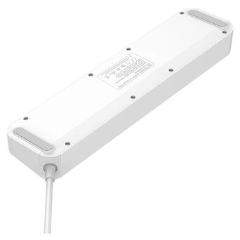 Фильтр питания ProLogix Premium (PR-SC4408W) 4 розетки, 4 USB, 2 м, белый фото №6