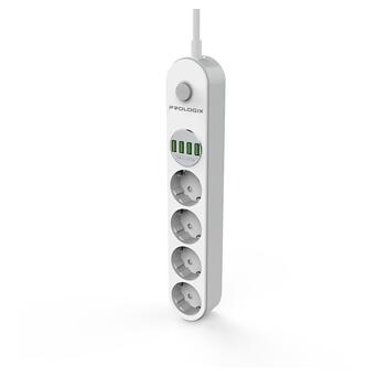 Фильтр питания ProLogix Premium (PR-SE4432W) 4 розетки, 4 USB, 2 м, белый фото №4