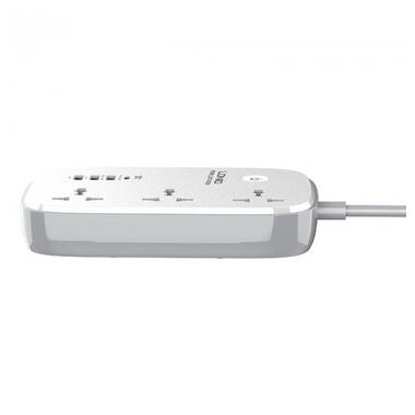 Подовжувач мережевий LDNIO c Wi-Fi SCW3451 |3USB/1Type-C, 3Sockets. QC/PD, 30W/10A, 2m EU Plug| білий фото №11