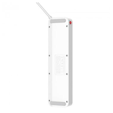 Подовжувач мережевий LDNIO SC4408 |2500W, 2m EU plug, 4USB, 4 Sockets 3.4A| білий фото №2
