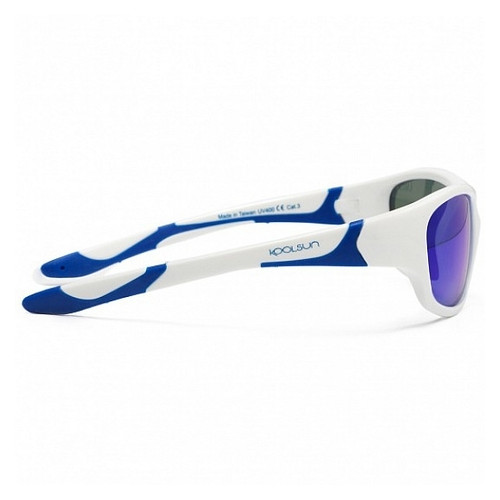 Дитячі сонцезахисні окуляри Koolsun Sport 6 White/Blue (KS-SPWHSH006) фото №3
