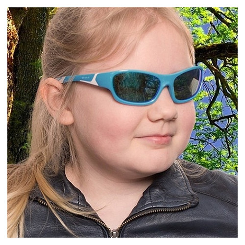 Дитячі сонцезахисні окуляри Koolsun Sport 6 Turquoise/Pink (KS-SPBLSH006) фото №4