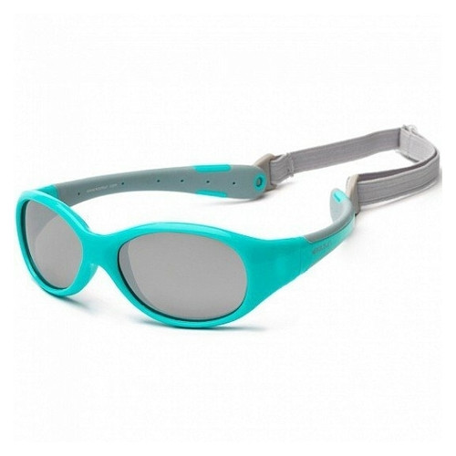 Дитячі сонцезахисні окуляри Koolsun KS-FLAG000 бірюзово-сірі Flex 0 фото №1