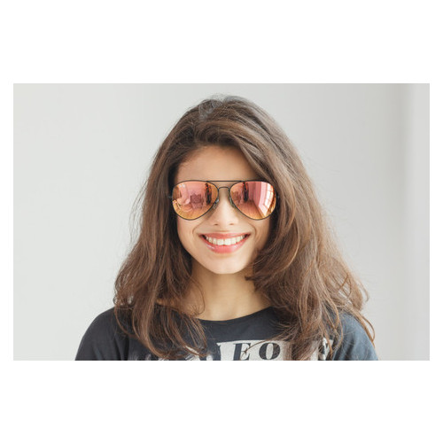 Сонцезахисні окуляри Glasses Ray Ban 3026D-pink-black фото №5