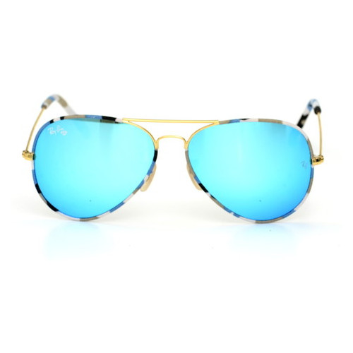 Сонцезахисні окуляри Glasses Ray Ban 3026haki-blue фото №2