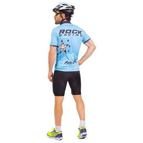 Велоформ короткий рукав Rock Racing MS-6818 M Блакитно-чорний (60429261) фото №3