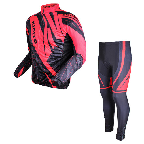 Вело костюм для чоловіків KIDITO KM-CT-09202 Red 2XL одяг для велосипедистів фото №1