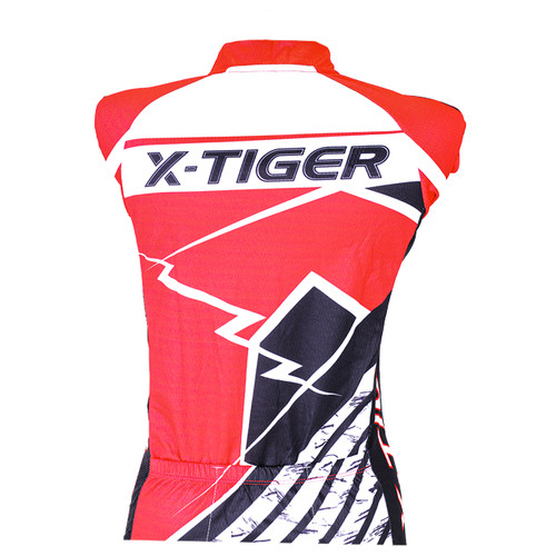 Вело костюм жіночий X-Tiger XW-CT-154 Red 2XL кофта з довгим рукавом та штани фото №2