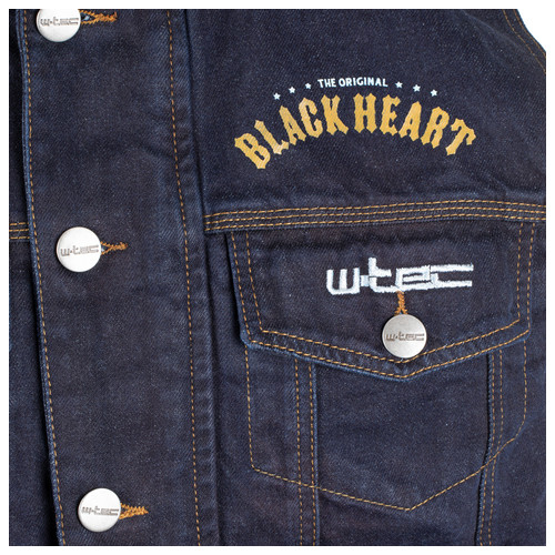 Мотожилет W-TEC Black Heart Rideman – синій денім/4XL (19389-4XL) фото №3