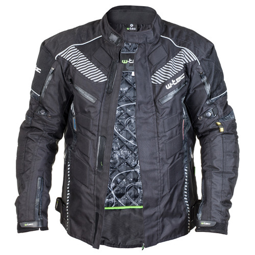 Чоловіча мото-куртка W-TEC Kamicer NF-2100 - чорно-сірий / 4XL (15133-2-4XL) фото №2