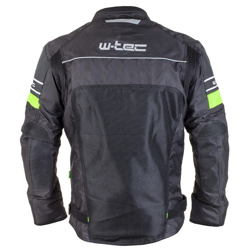 Чоловіча мото-куртка W-TEC Meltsch NF-2301 - чорна із зеленими неоновими вставками/ розмір 5XL (15147-5XL) фото №3