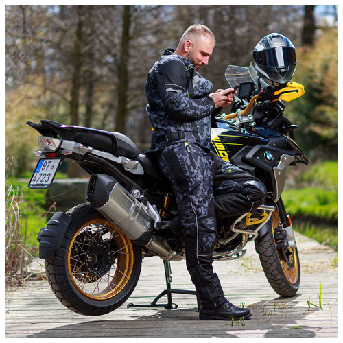 Чоловіча мотокуртка W-TEC Torebaro - чорно-сірий / XL (21793-XL) фото №2