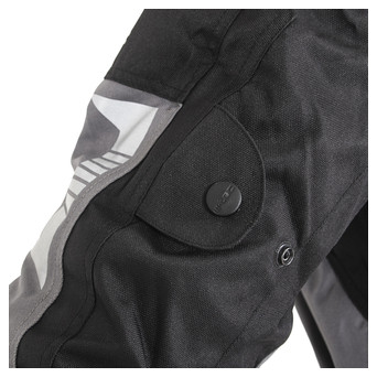 Чоловіча мото-куртка W-TEC Burdys Evo - розмір 3XL, чорно-сіро-зелена (21360-3XL-1) фото №5