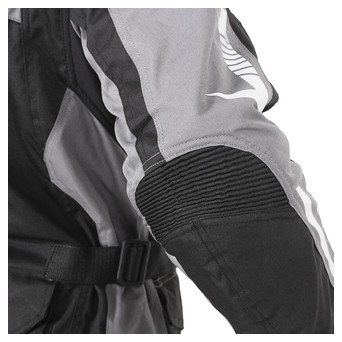 Чоловіча мото-куртка W-TEC Burdys Evo - розмір 3XL, чорно-сіро-зелена (21360-3XL-1) фото №7