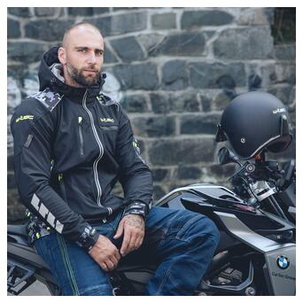 Чоловіча мото-куртка з капюшоном Softshell W-TEC Kybero - розмір 4XL / чорний (20736-4XL) фото №4