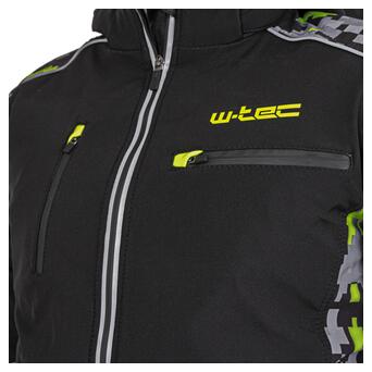 Чоловіча мото-куртка з капюшоном Softshell W-TEC Kybero - розмір 4XL / чорний (20736-4XL) фото №8