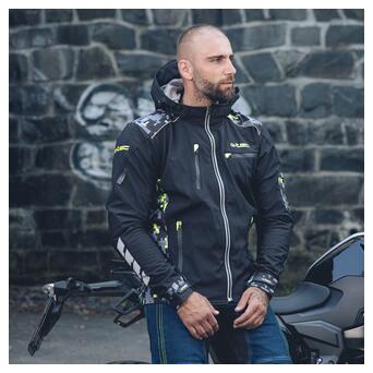 Чоловіча мото-куртка з капюшоном Softshell W-TEC Kybero - розмір 4XL / чорний (20736-4XL) фото №5
