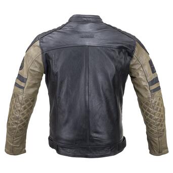 Чоловіча шкіряна мото куртка W-TEC Kostec - чорний/5XL (22153-5XL) фото №4