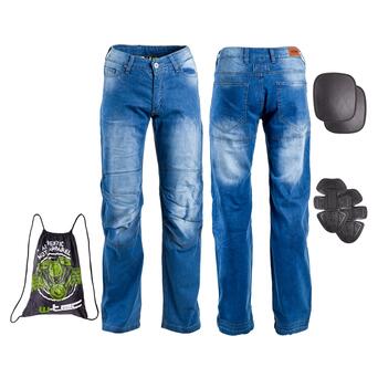 Чоловічі мото джинси W-TEC Davosh - синій / XL (14816-XL) фото №1
