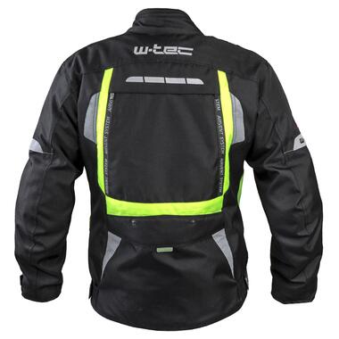 Мото-куртка W-TEC Gelnair - розмір 4XL / чорно-зелена (17365-4XL) фото №4