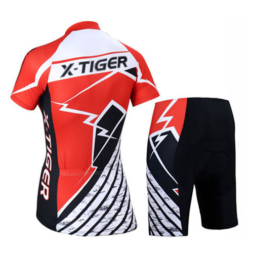 Велокостюм жіночий X-Tiger XW-DT-15401 2XL Чорний з червоним фото №3