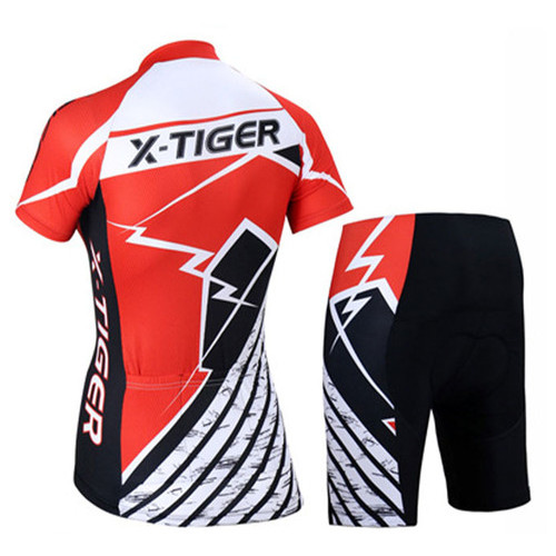Велокостюм жіночий X-Tiger XW-DT-15401 2XL Чорний з червоним фото №4
