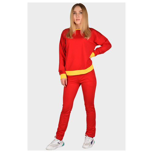 Спортивный костюм New trend женский красный размер M SKL99-370281 фото №1