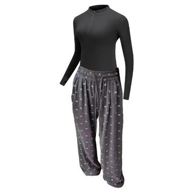 Костюм водолазка и широкие штаны S-M Бантики SALSPOR черный фото №1