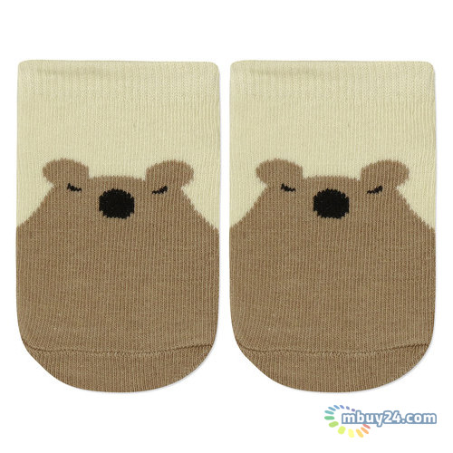 Дитячі антиковзкі шкарпетки Berni Медведь (0-2 года) (Бежевый) (43725) фото №3