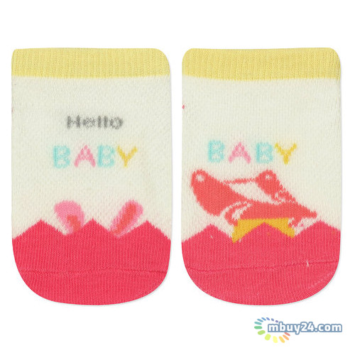 Дитячі антиковзкі шкарпетки Berni Привет Малыш (2-4 года) Розовый (43731) фото №3