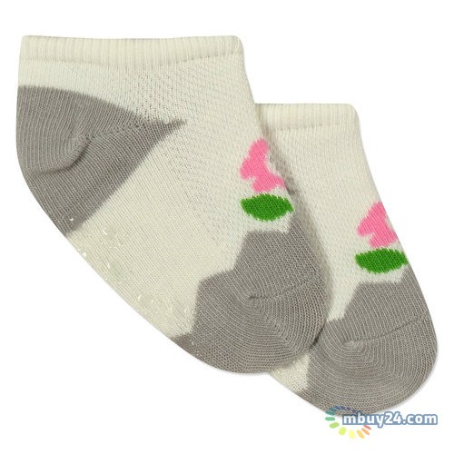 Дитячі антиковзкі шкарпетки Berni Цветок (2-4 года) Серый (43730) фото №1