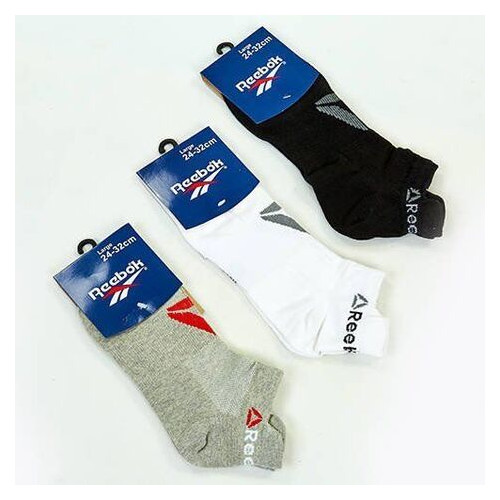 Шкарпетки спортивные укороченные Reebok BC-6946 40-44 Белый (06429145) фото №9