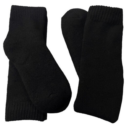Високі шерстяні шкарпетки теплі YIBATE 37-43 чорний фото №4