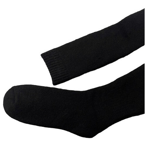 Високі шерстяні шкарпетки теплі YIBATE 37-43 чорний фото №3