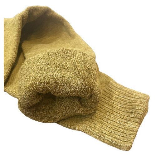 Жіночі високі вовняні шкарпетки теплі YIBATE 36-42 куркума фото №3