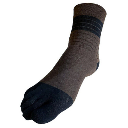 Шкарпетки з пальцями Каштан VERIDICAL 39-44 коричневий вугор фото №4