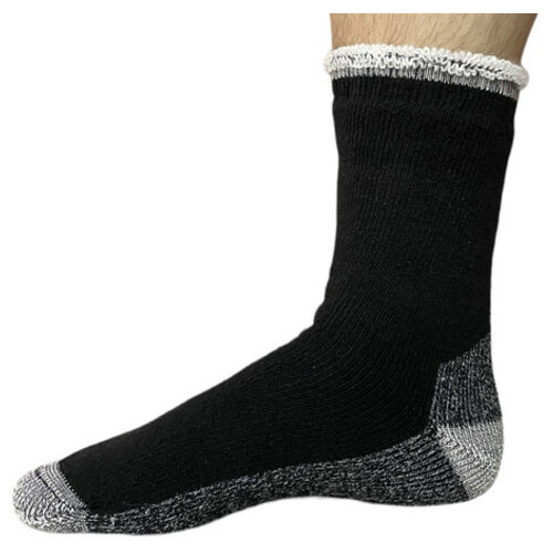 Вовняні шкарпетки потовщені теплі Zhejiang 41-44 чорний фото №6