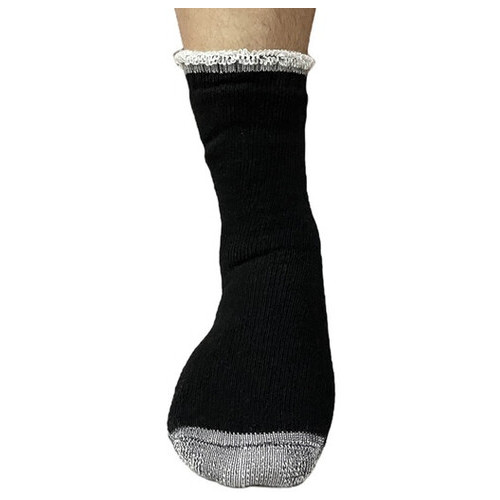 Вовняні шкарпетки потовщені теплі Zhejiang 41-44 чорний фото №5